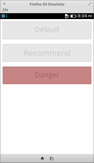 Disabled button styles